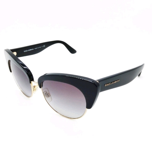 Dolce & Gabbana Accessories - Dolce & Gabbana Black and Gold Sunglasses